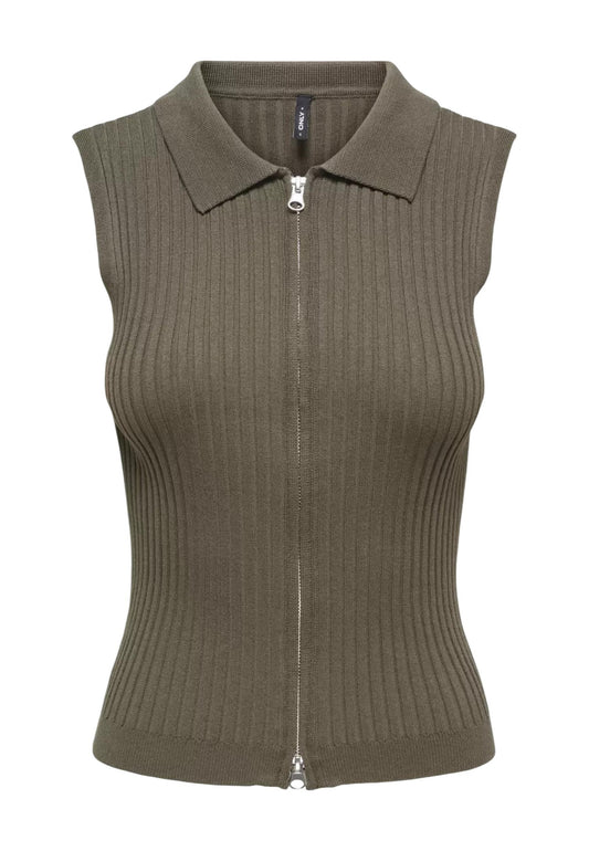 Only Gilet Donna Only 15364749 green  green