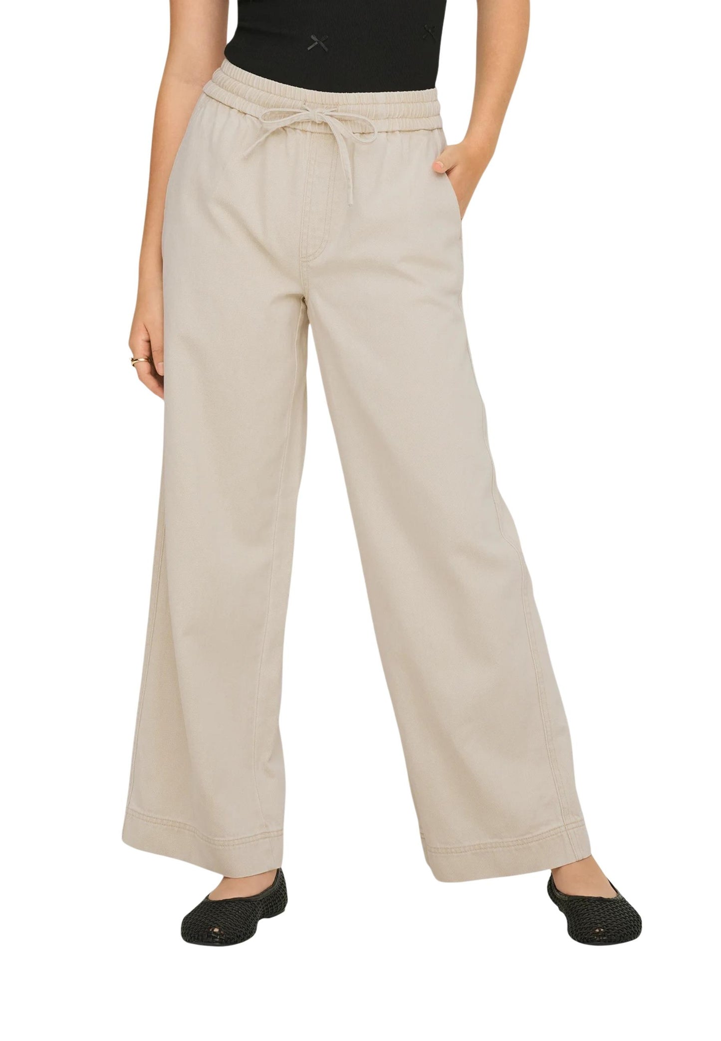 Only Pantaloni Donna Only 15367380 beige  beige