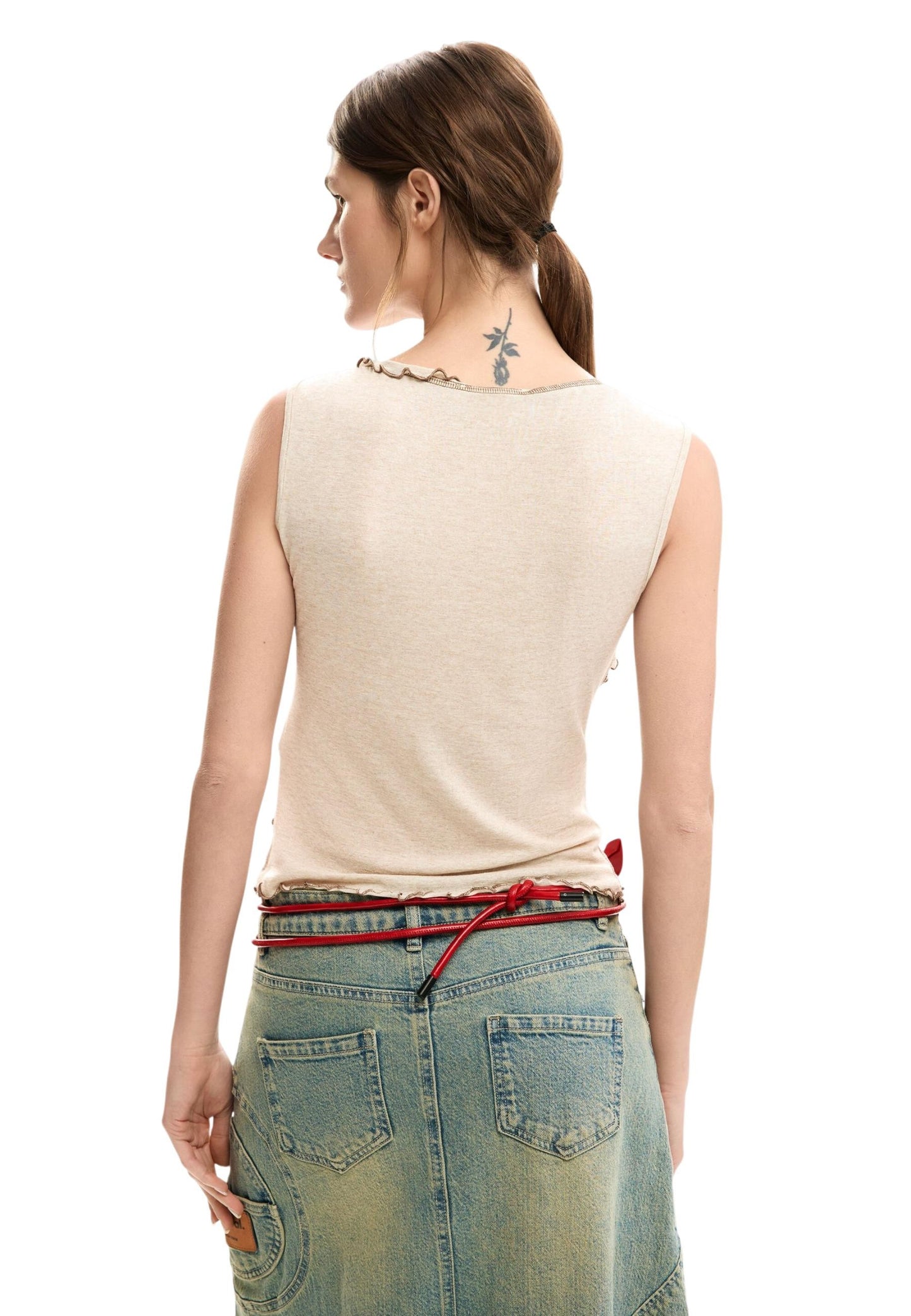 Desigual Top Donna Desigual 26SWTK24 beige  beige