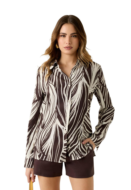 Guess Camicia Donna Guess W6GH52 W1975 brown  brown
