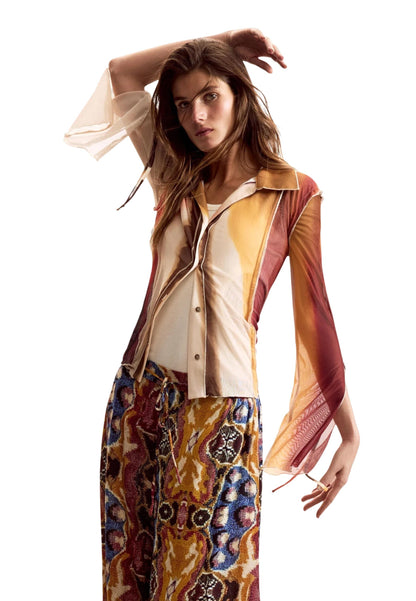 Desigual Camicia Donna Desigual 26SWTK28 beige  beige
