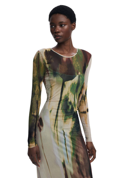 Desigual Abito Donna Desigual 25WWVK41 green  green
