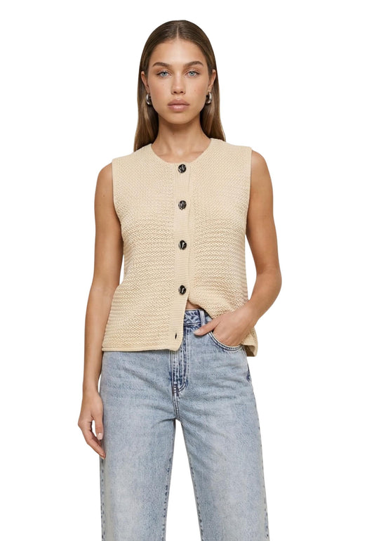 Jacqueline De Yong Gilet Donna Jacqueline De Yong 15366197 beige  beige
