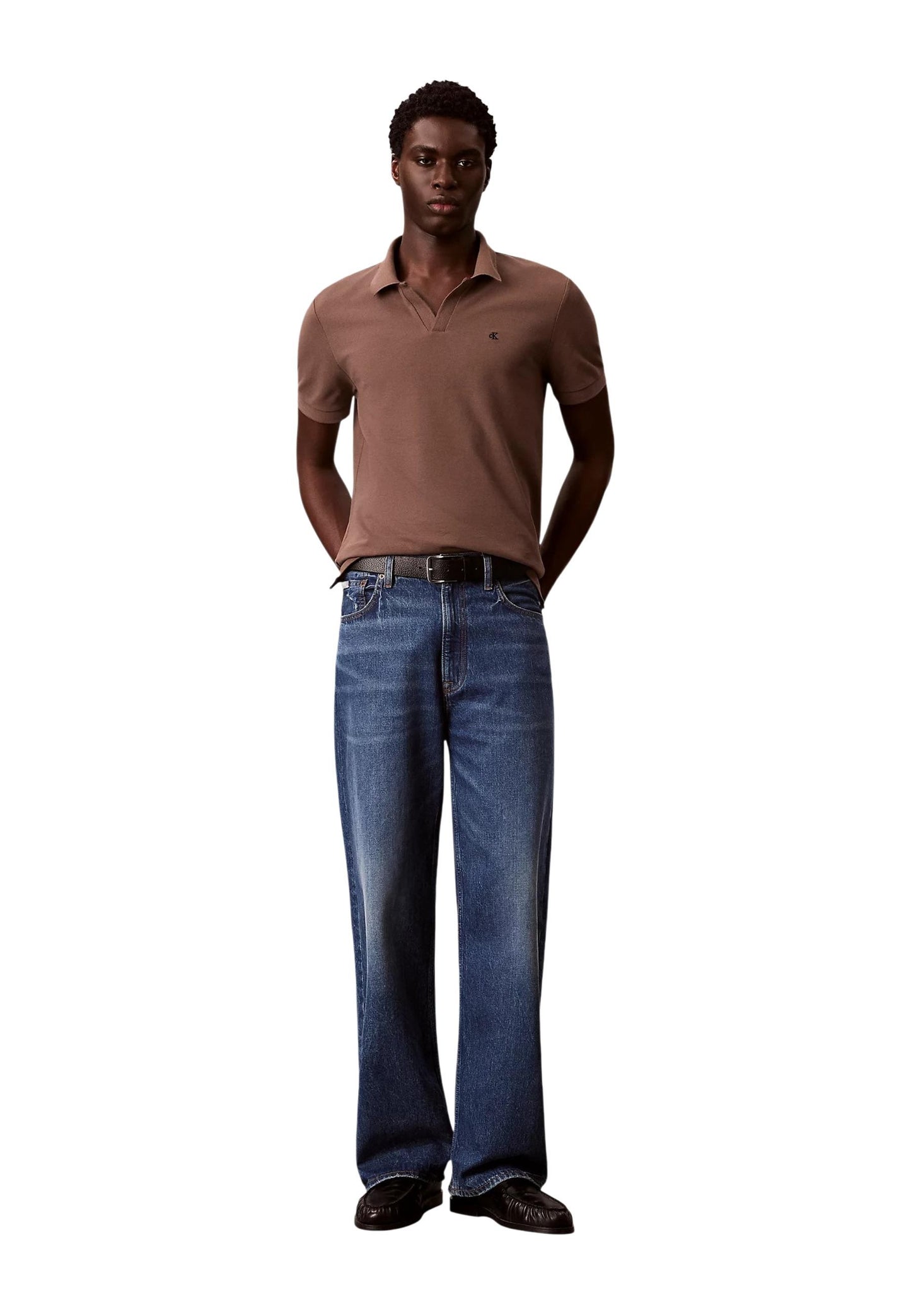 Calvin Klein Jeans Polo Uomo Calvin Klein Jeans LV04RF215G brown  brown