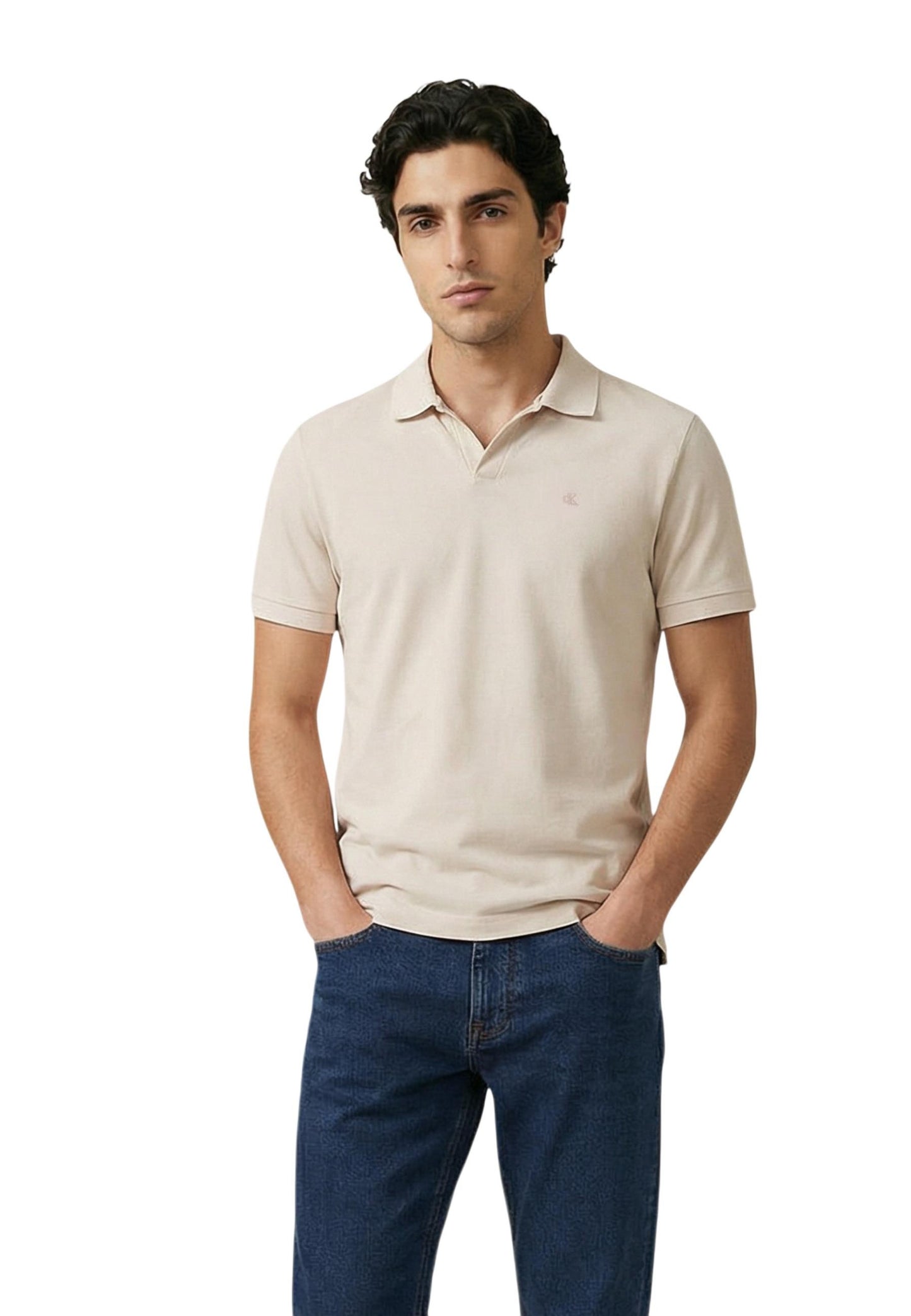 Calvin Klein Jeans Polo Uomo Calvin Klein Jeans LV04RF215G beige  beige