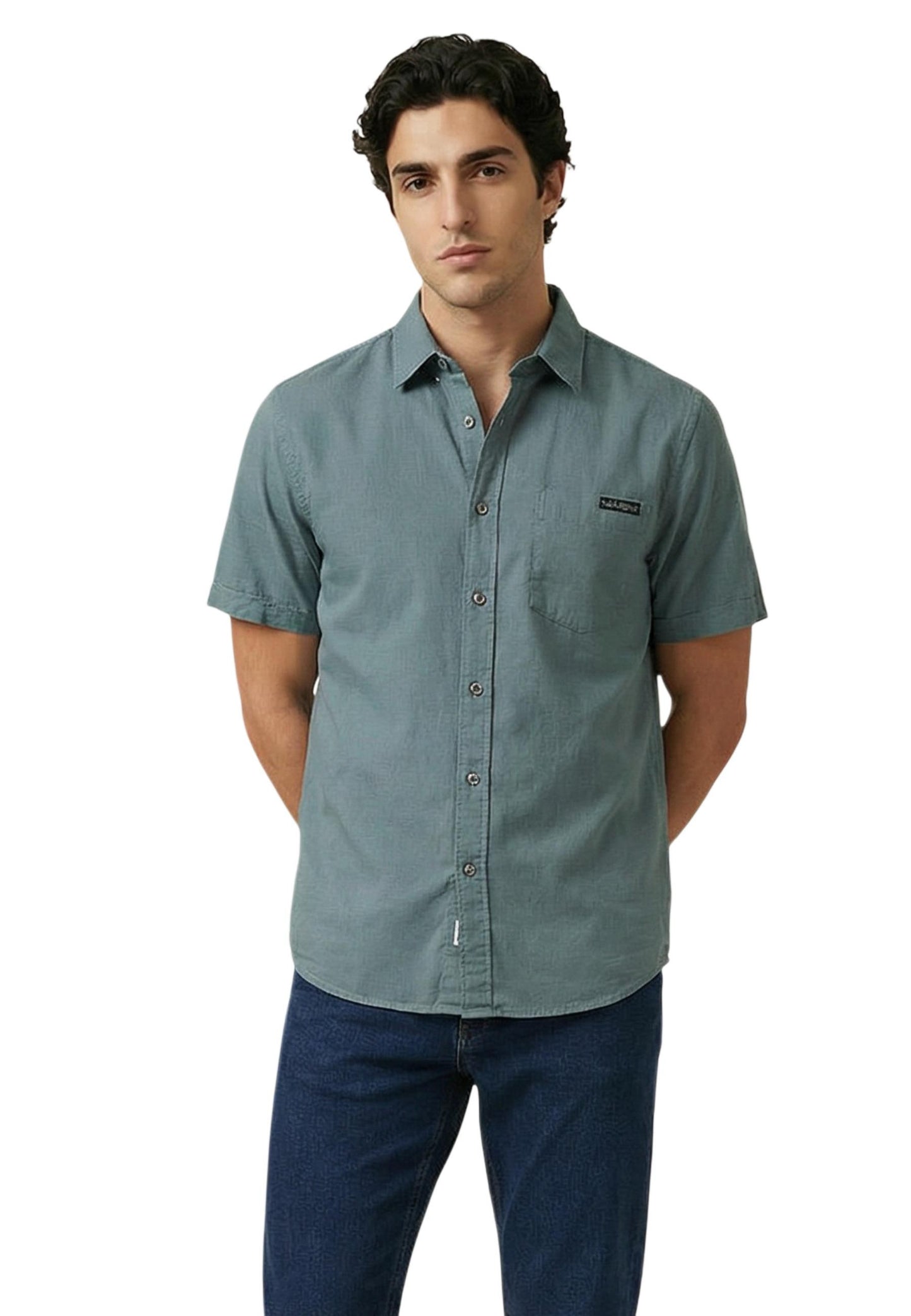 Calvin Klein Jeans Camicia Uomo Calvin Klein Jeans LV04RF120G green  green