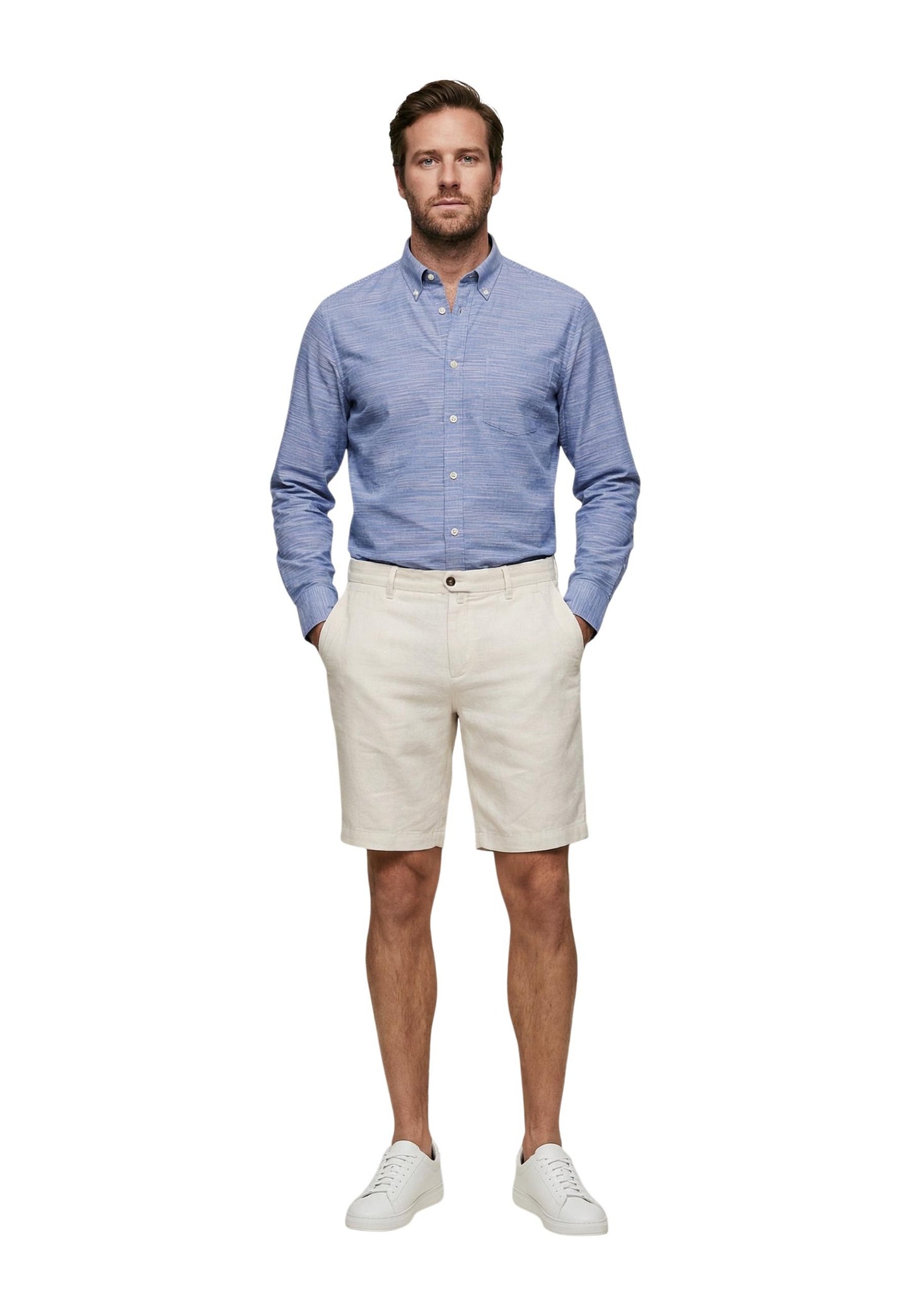 Borghese Pantaloni Uomo Borghese 4SBE61 LN01 white  white