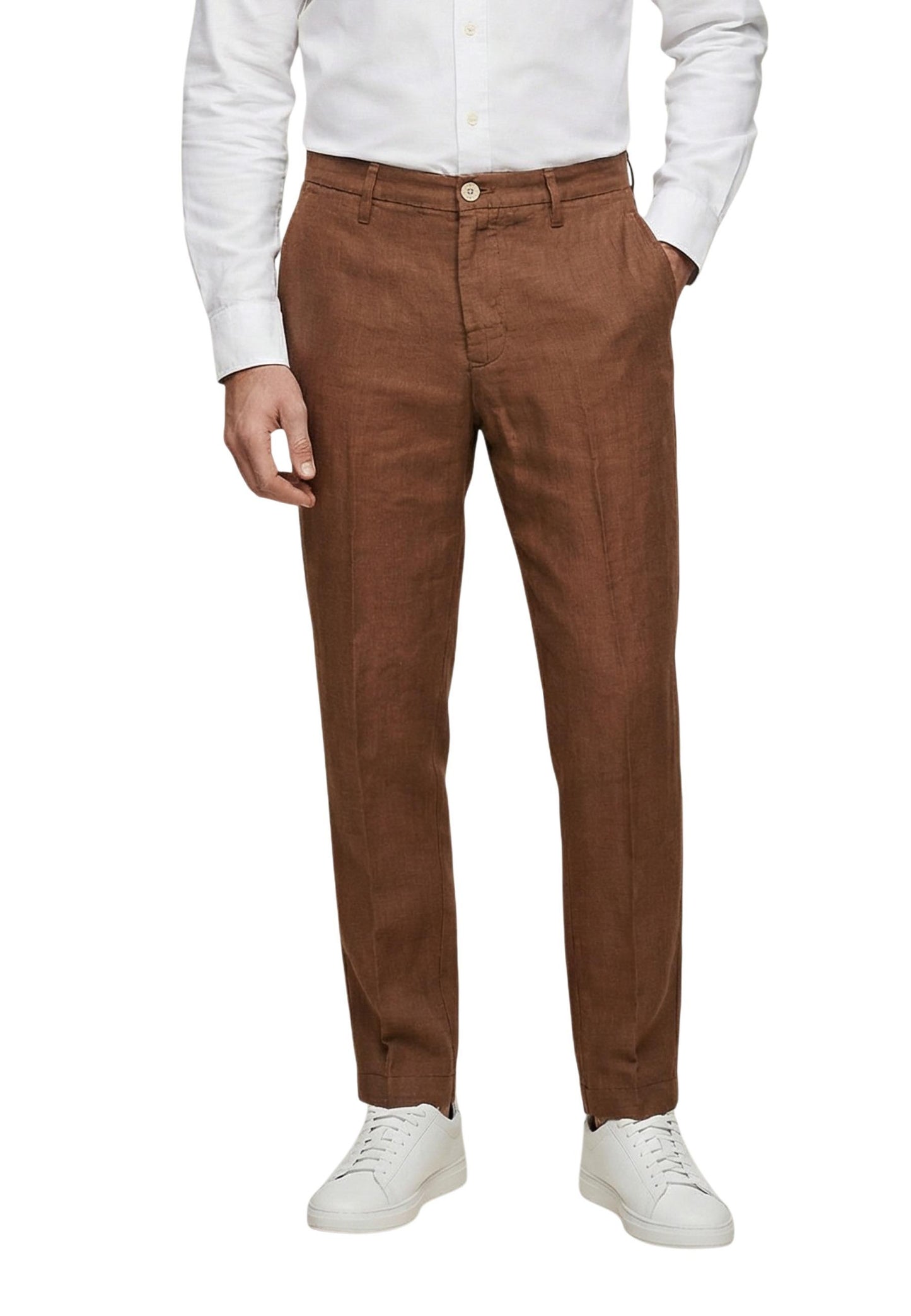 Borghese Pantaloni Uomo Borghese PSE579GR brown  brown