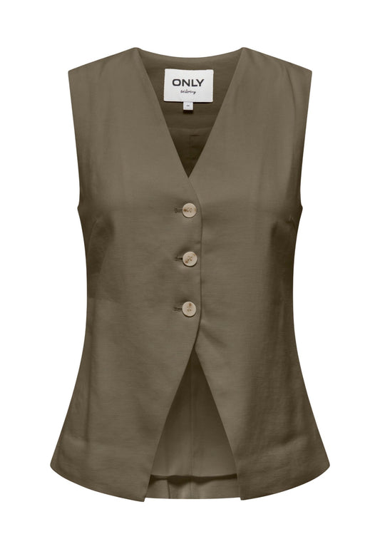 Only Gilet Donna Only 15367399 green  green