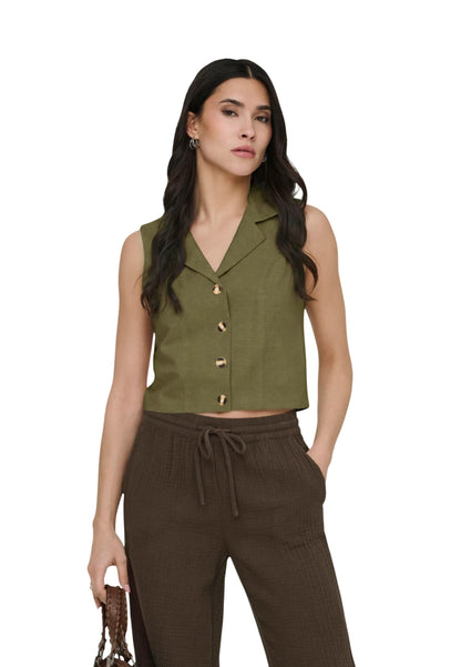 Jacqueline De Yong Gilet Donna Jacqueline De Yong 15366390 green  green