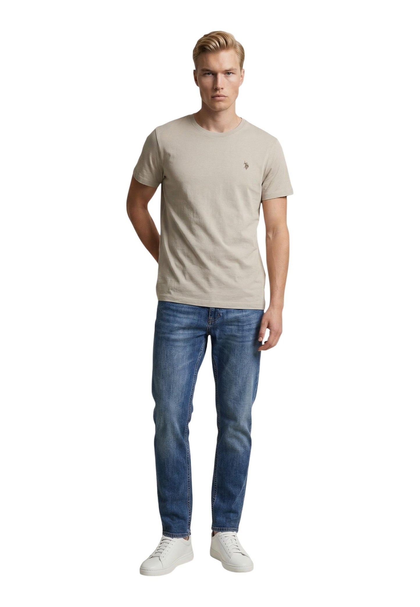 U.s. Polo Assn. T-Shirt Uomo U.S. Polo Assn. US43 154094 beige  beige