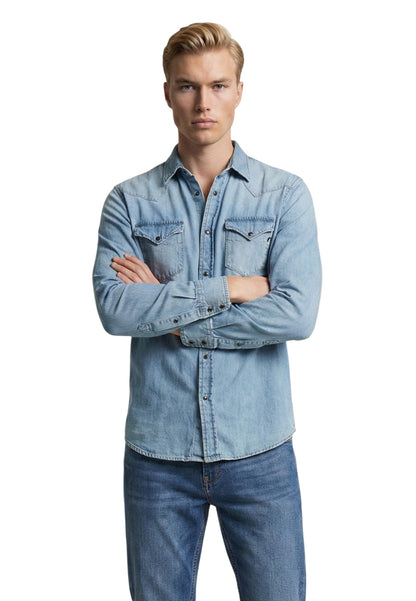 Replay Camicia Uomo Replay M4860T.000.26C 12B light blue  light blue