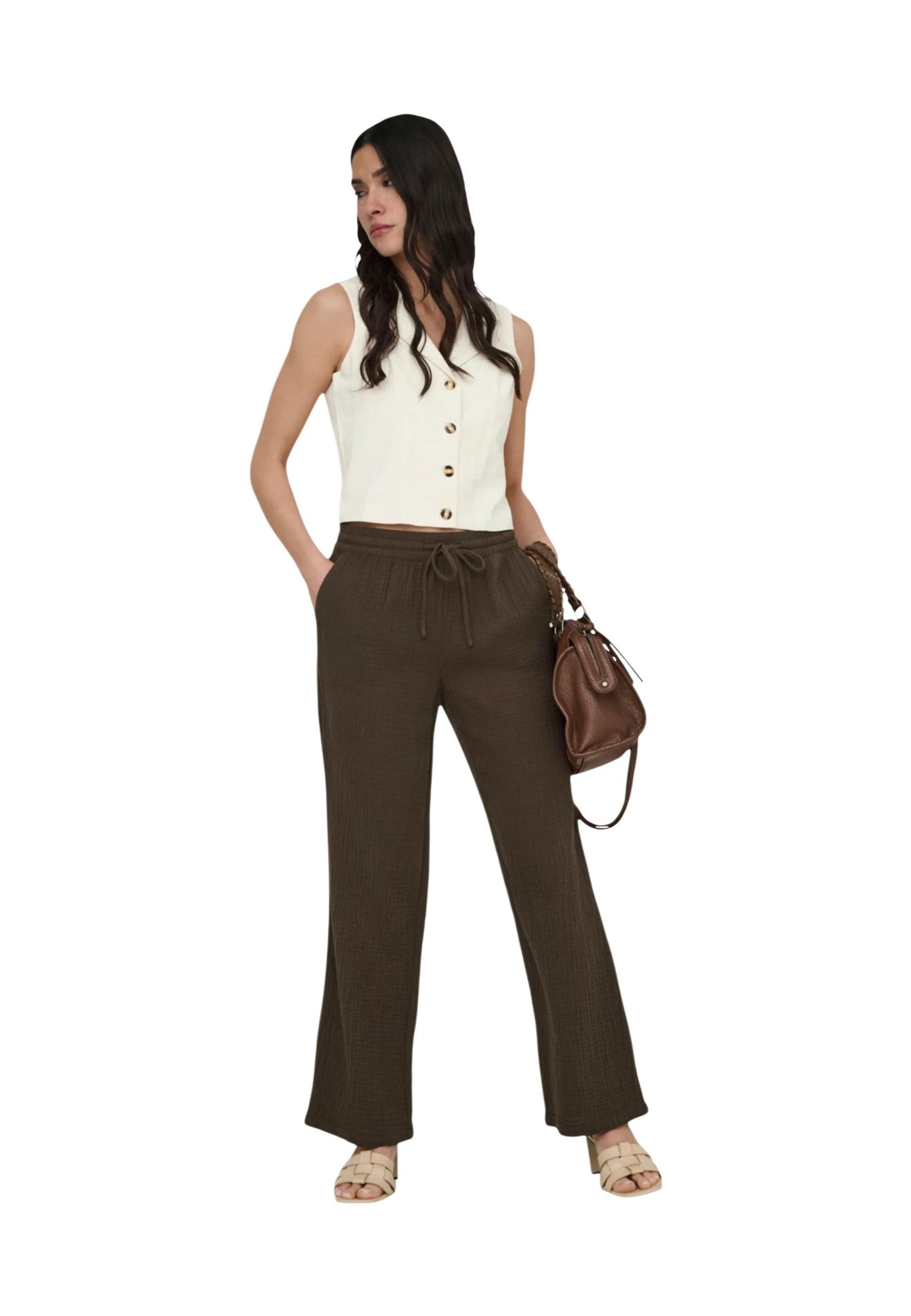 Jacqueline De Yong Gilet Donna Jacqueline De Yong 15366390 beige  beige