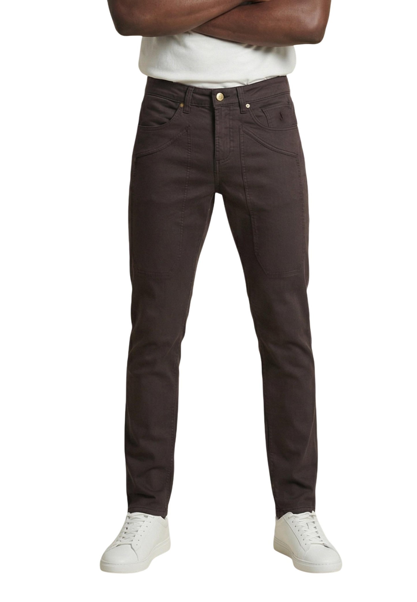 Jeckerson Pantaloni Uomo Jeckerson JUPPA077JOHN001 CTCPTPIQU001 U036 brown  brown