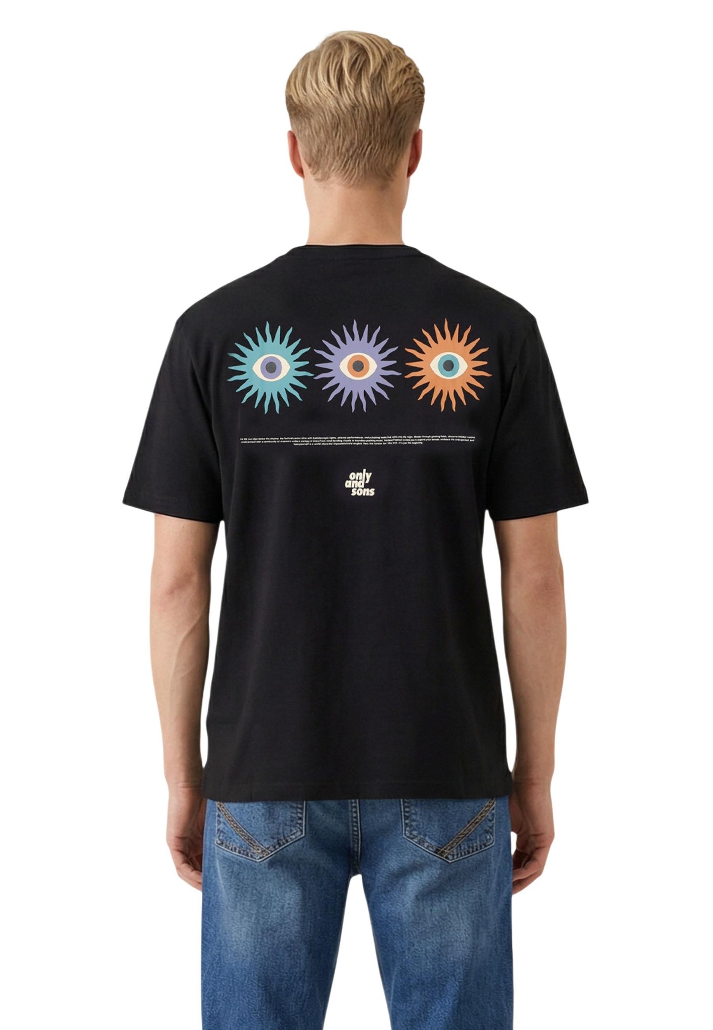 Only & Sons T-Shirt Uomo Only & Sons 22037618 black  black
