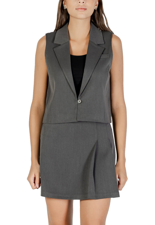 Only Gilet Donna Only 15351116 grey  grey