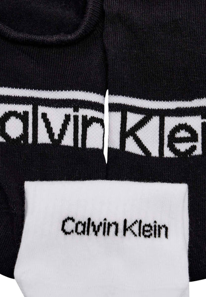 Calvin Klein Jeans Intimo Uomo Calvin Klein Jeans CK MEN FOOTIE HC 2P LOGO STRIP black  black