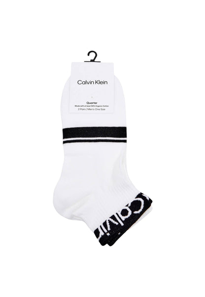 Calvin Klein Jeans Intimo Uomo Calvin Klein Jeans CK MEN QUARTER 2P LOGO STRIPE white  white