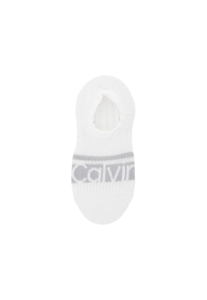 Calvin Klein Jeans Intimo Donna Calvin Klein Jeans CK WOMEN FOOTIE HC 2P LOGO STR white  white