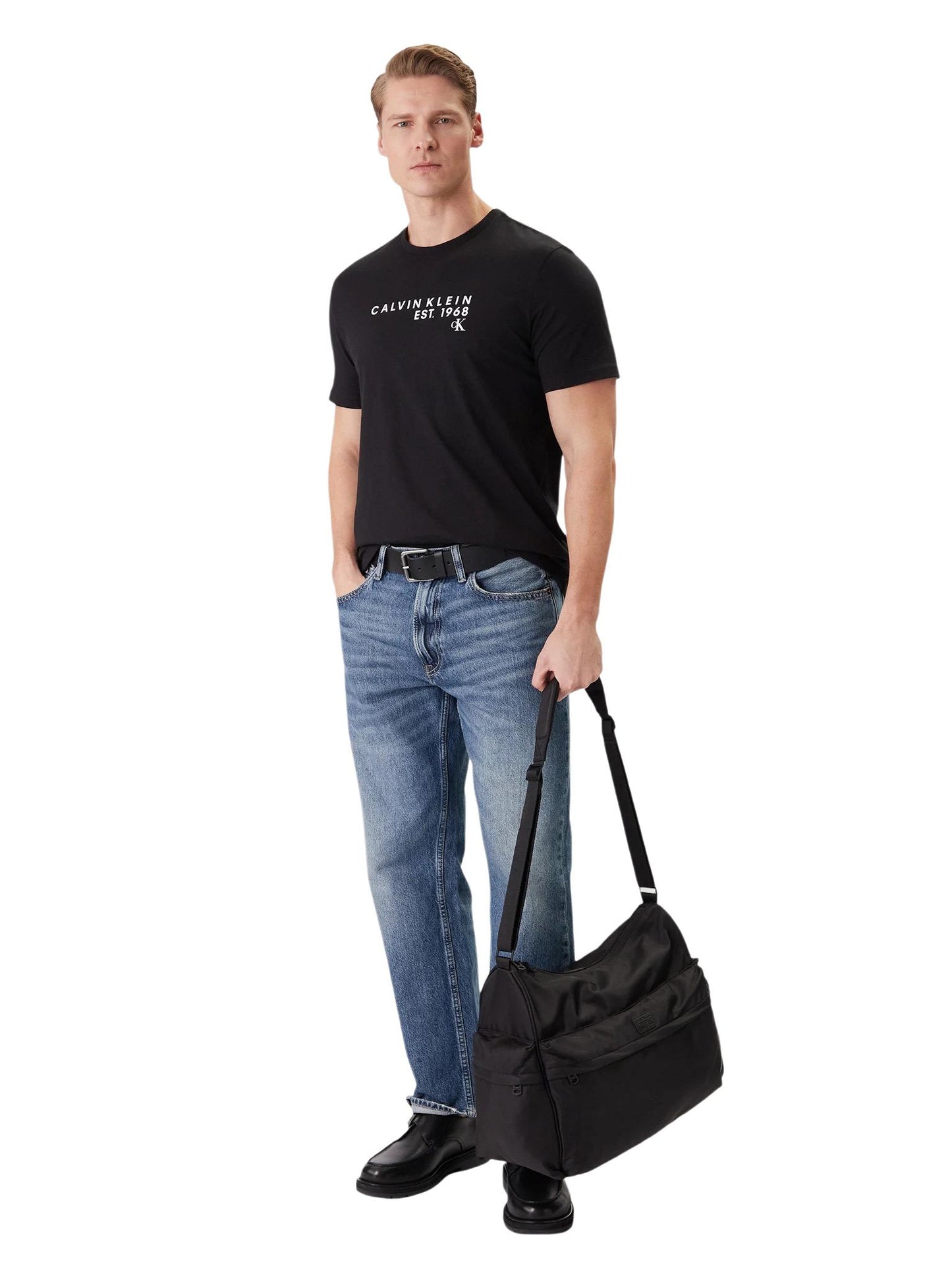 Calvin Klein T-Shirt Uomo Calvin Klein SS 30S EU WHOLESALE black  black