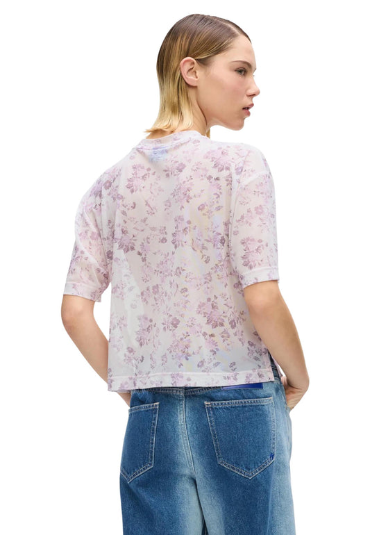 Karl Lagerfeld Jeans T-Shirt Donna Karl Lagerfeld Jeans KLJ Mesh Aop Tee pink  pink