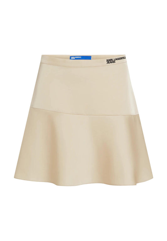Karl Lagerfeld Jeans Gonna Donna Karl Lagerfeld Jeans KLJ Satin Mini Skirt beige  beige
