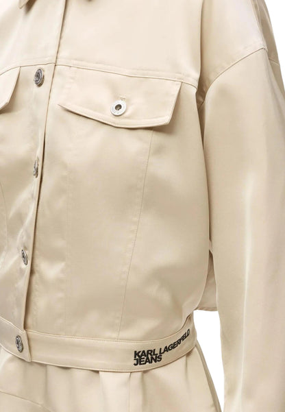 Karl Lagerfeld Jeans Giacca Donna Karl Lagerfeld Jeans KLJ Satin beige  beige