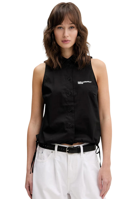 Karl Lagerfeld Jeans Blouse Donna Karl Lagerfeld Jeans KLJ Sleeveless Blouse black  black