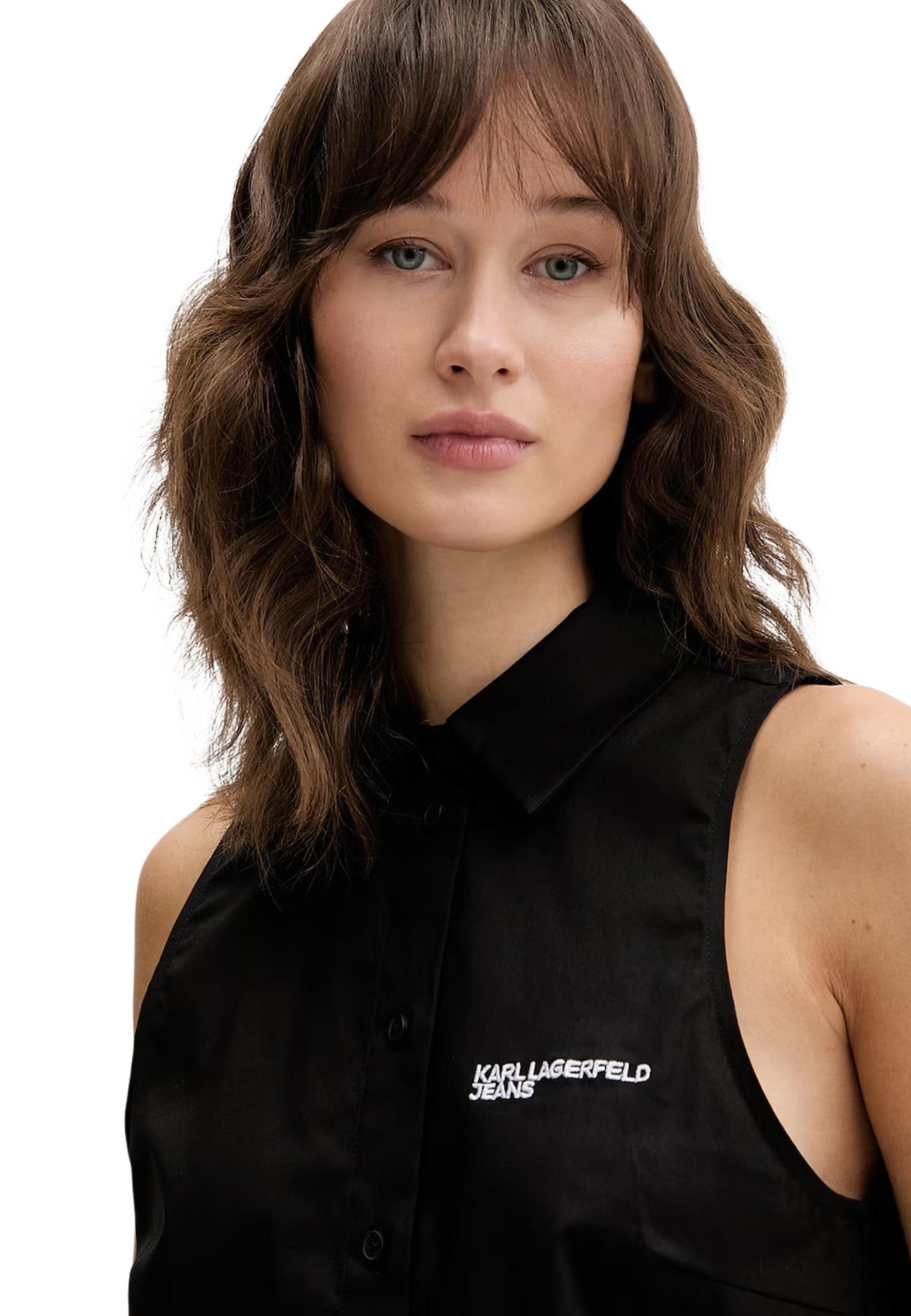 Karl Lagerfeld Jeans Blouse Donna Karl Lagerfeld Jeans KLJ Sleeveless Blouse black  black