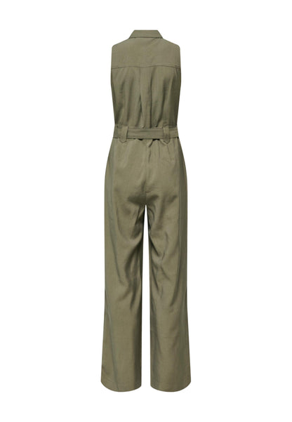 Only Tuta Donna Only Onltila Life S/L Belt Jumpsuit Tlr green  green