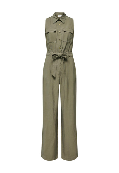 Only Tuta Donna Only Onltila Life S/L Belt Jumpsuit Tlr green  green