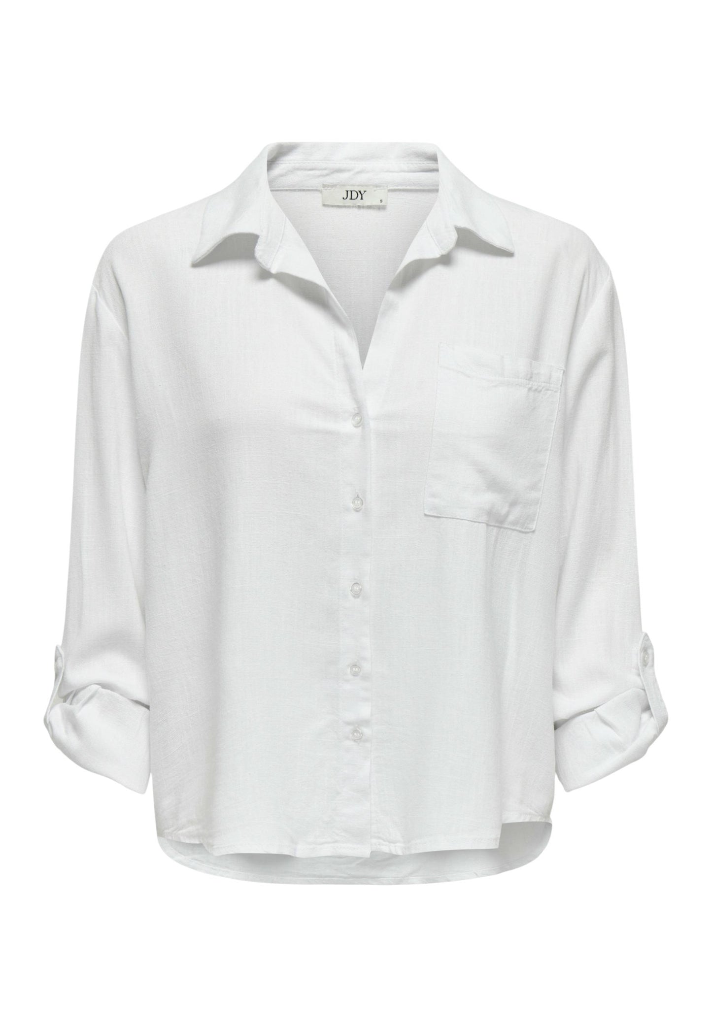 Jacqueline De Yong Camicia Donna Jacqueline De Yong Jdycaya Linen Loose L/S Shirt Wvn Dia white  white
