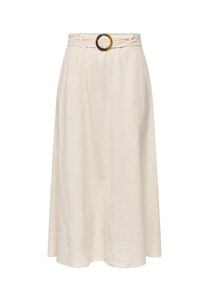 Jacqueline De Yong Gonna Donna Jacqueline De Yong Jdymilan Linen Hw Belted Skirt Wvn Dia beige  beige