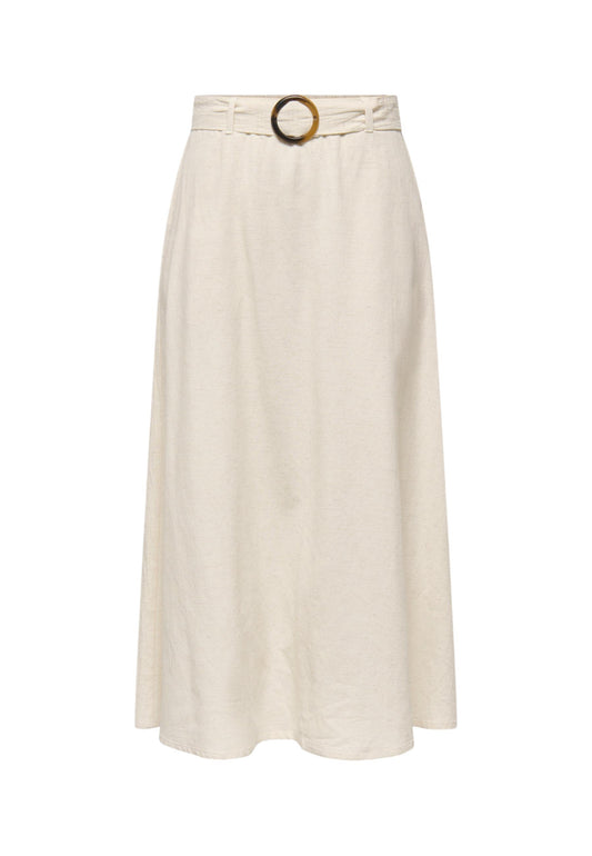 Jacqueline De Yong Gonna Donna Jacqueline De Yong Jdymilan Linen Hw Belted Skirt Wvn Dia beige  beige