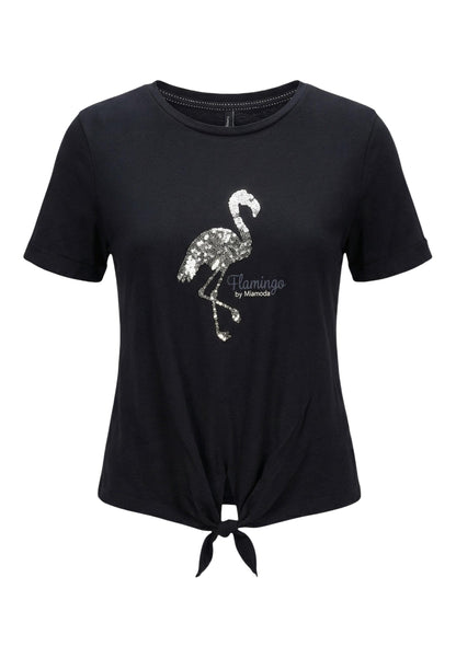 Only T-Shirt Donna Only Onldora S/S Knot Fold-Up Top Jrs black  black