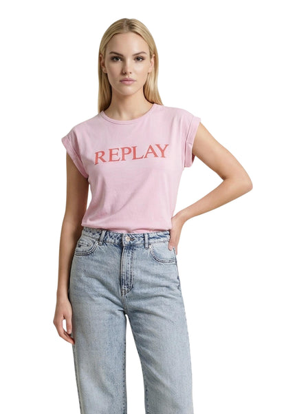 Replay T-Shirt Donna Replay REGULAR pink  pink