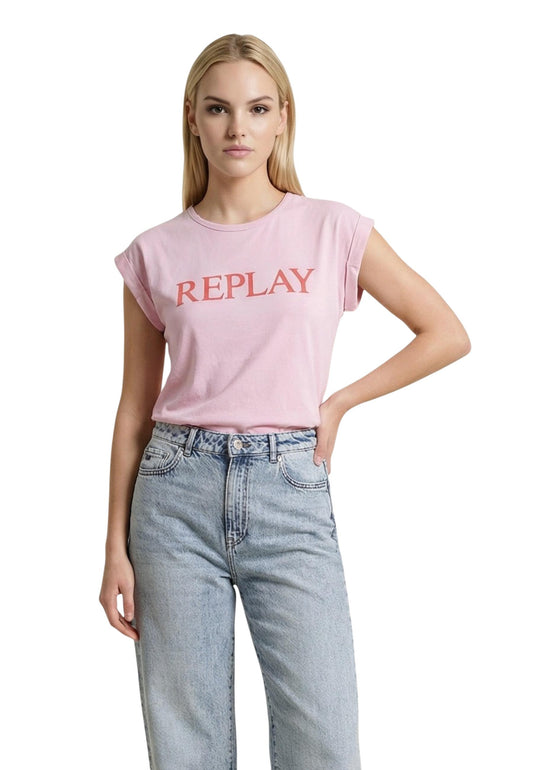 Replay T-Shirt Donna Replay REGULAR pink  pink