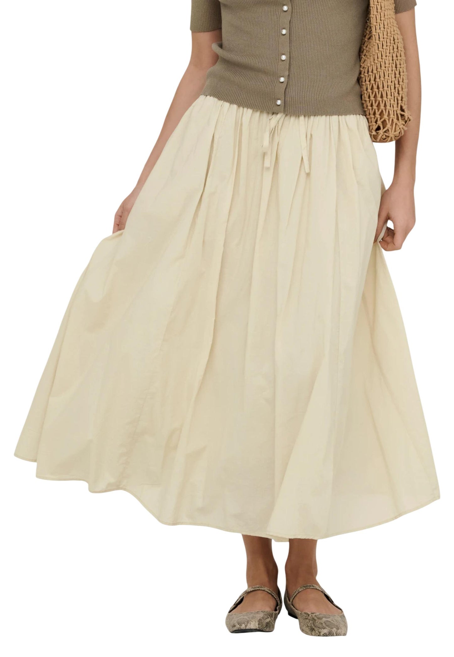 Jacqueline De Yong Gonna Donna Jacqueline De Yong Jdydiego Hw Maxi Skirt Wvn beige  beige
