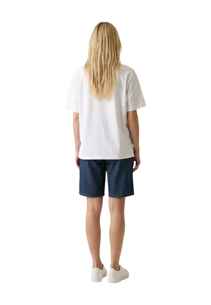 Only T-Shirt Donna Only Onlsusan S/S Print Top Box Jrs white  white