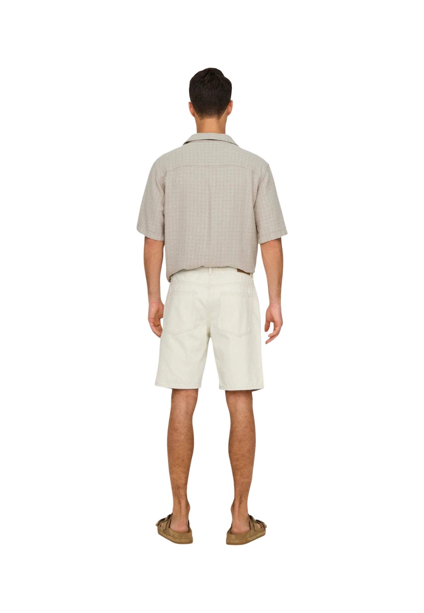 Only & Sons Bermuda Uomo Only & Sons Onsedge Ecru 2044 Pim Dnm Noos beige  beige