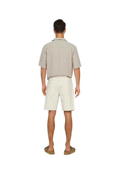 Only & Sons Bermuda Uomo Only & Sons Onsedge Ecru 2044 Pim Dnm Noos beige  beige