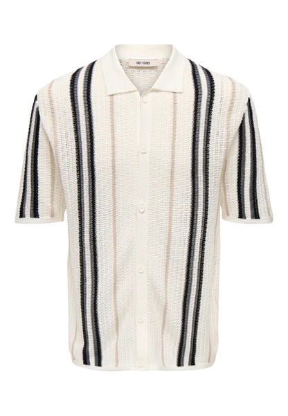 Only & Sons Polo Uomo Only & Sons Onsleon Reg Ss Shirt Knit beige  beige