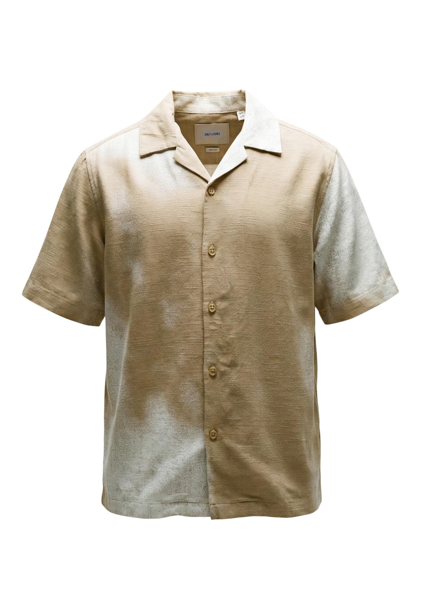 Only & Sons Camicia Uomo Only & Sons Onsharvi Rlx Resort Ss 041 Aop Shirt beige  beige