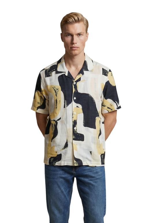 Only & Sons Camicia Uomo Only & Sons Onsharvi Rlx Resort Ss 041 Aop Shirt yellow  yellow
