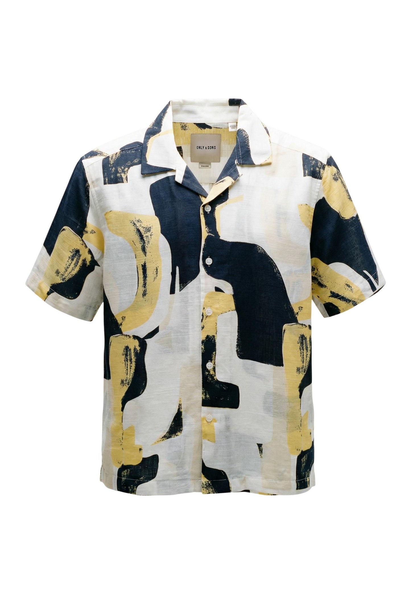 Only & Sons Camicia Uomo Only & Sons Onsharvi Rlx Resort Ss 041 Aop Shirt yellow  yellow
