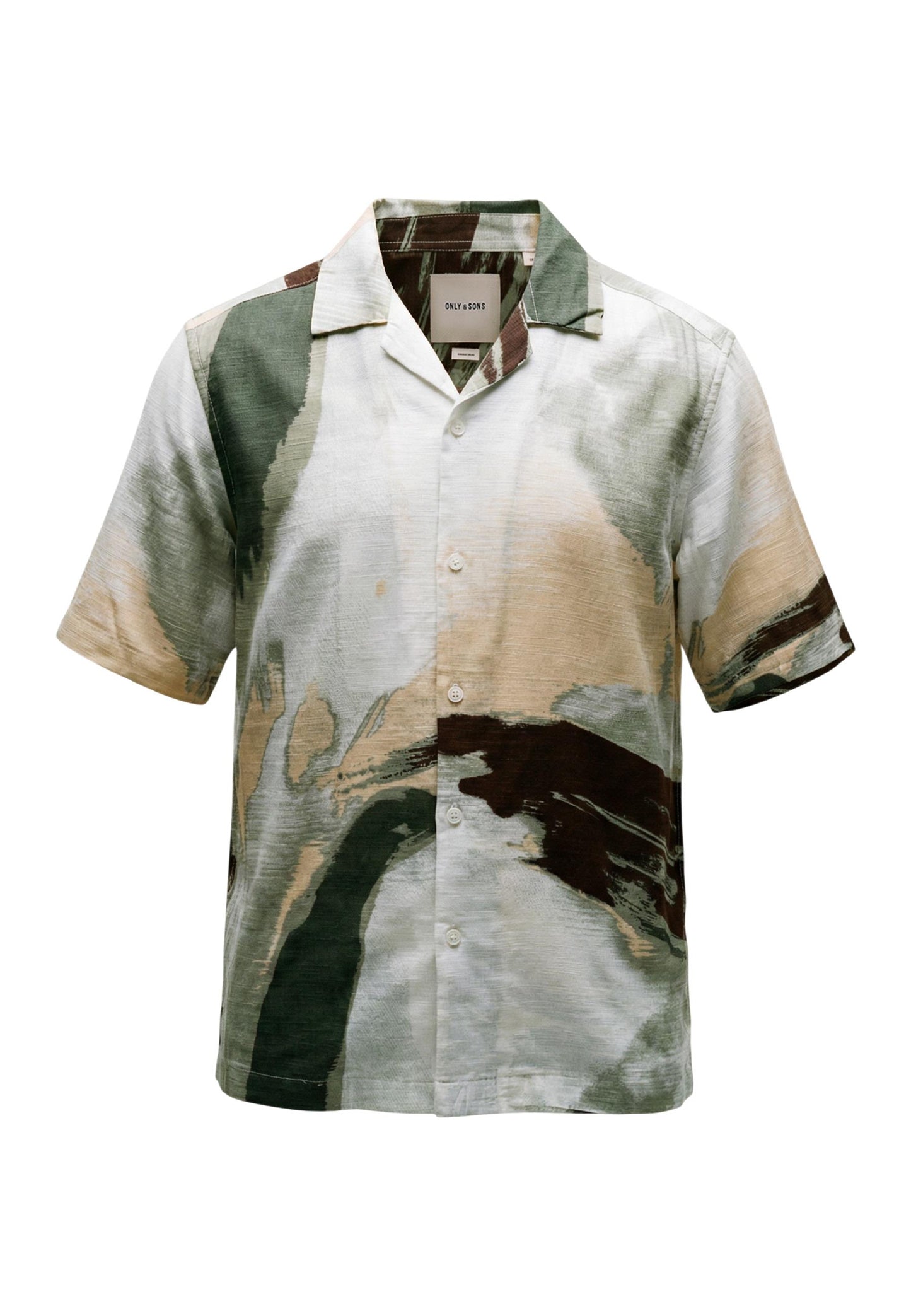 Only & Sons Camicia Uomo Only & Sons Onsharvi Rlx Resort Ss 041 Aop Shirt green  green