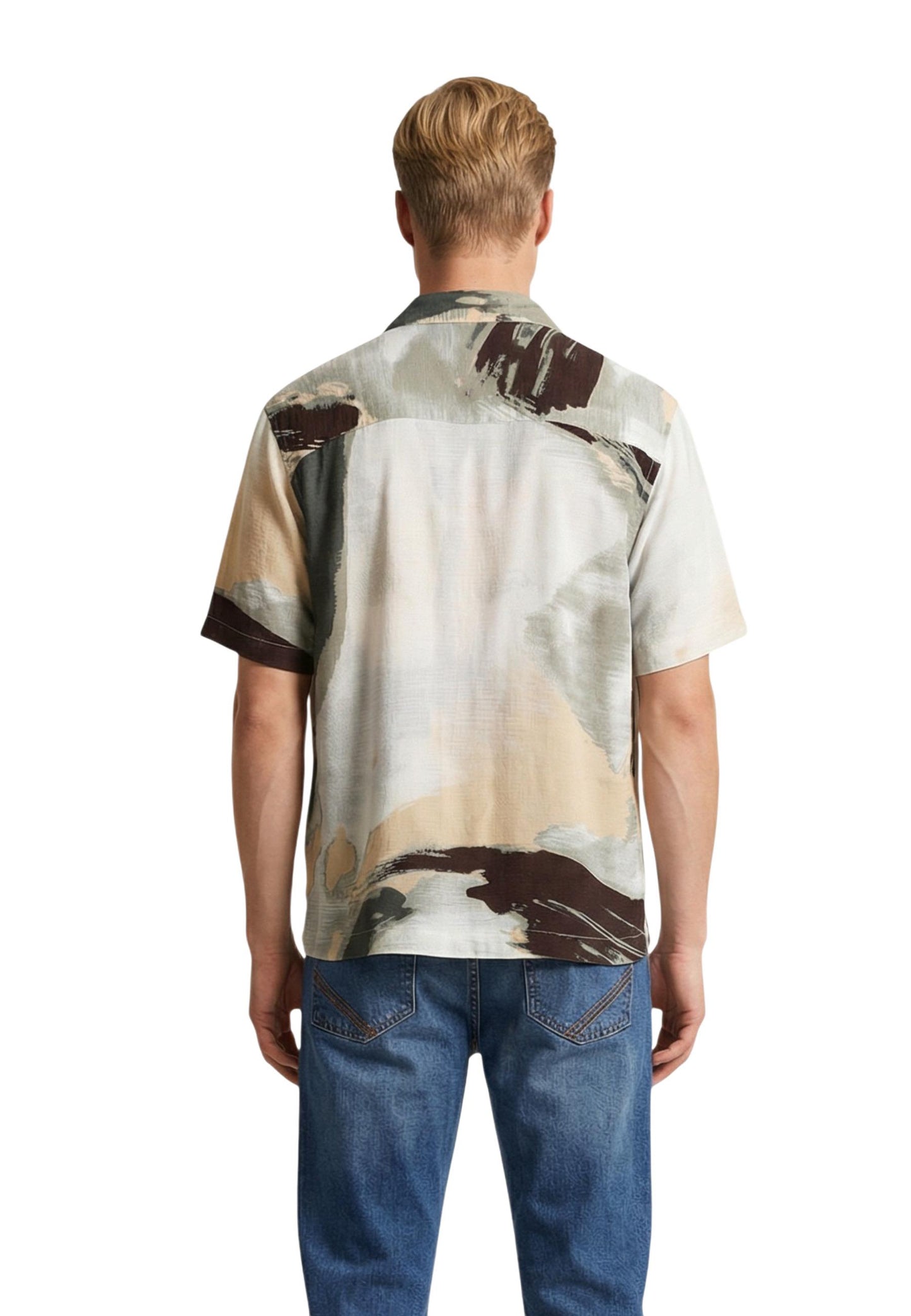 Only & Sons Camicia Uomo Only & Sons Onsharvi Rlx Resort Ss 041 Aop Shirt green  green