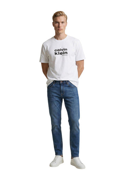 Calvin Klein Jeans T-Shirt Uomo Calvin Klein Jeans SS 30S WHSL CKJ JERS white  white