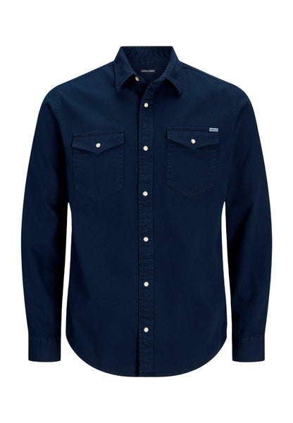 Jack Jones Camicia Uomo Jack Jones JJESHERIDAN L/S NOOS blue  blue
