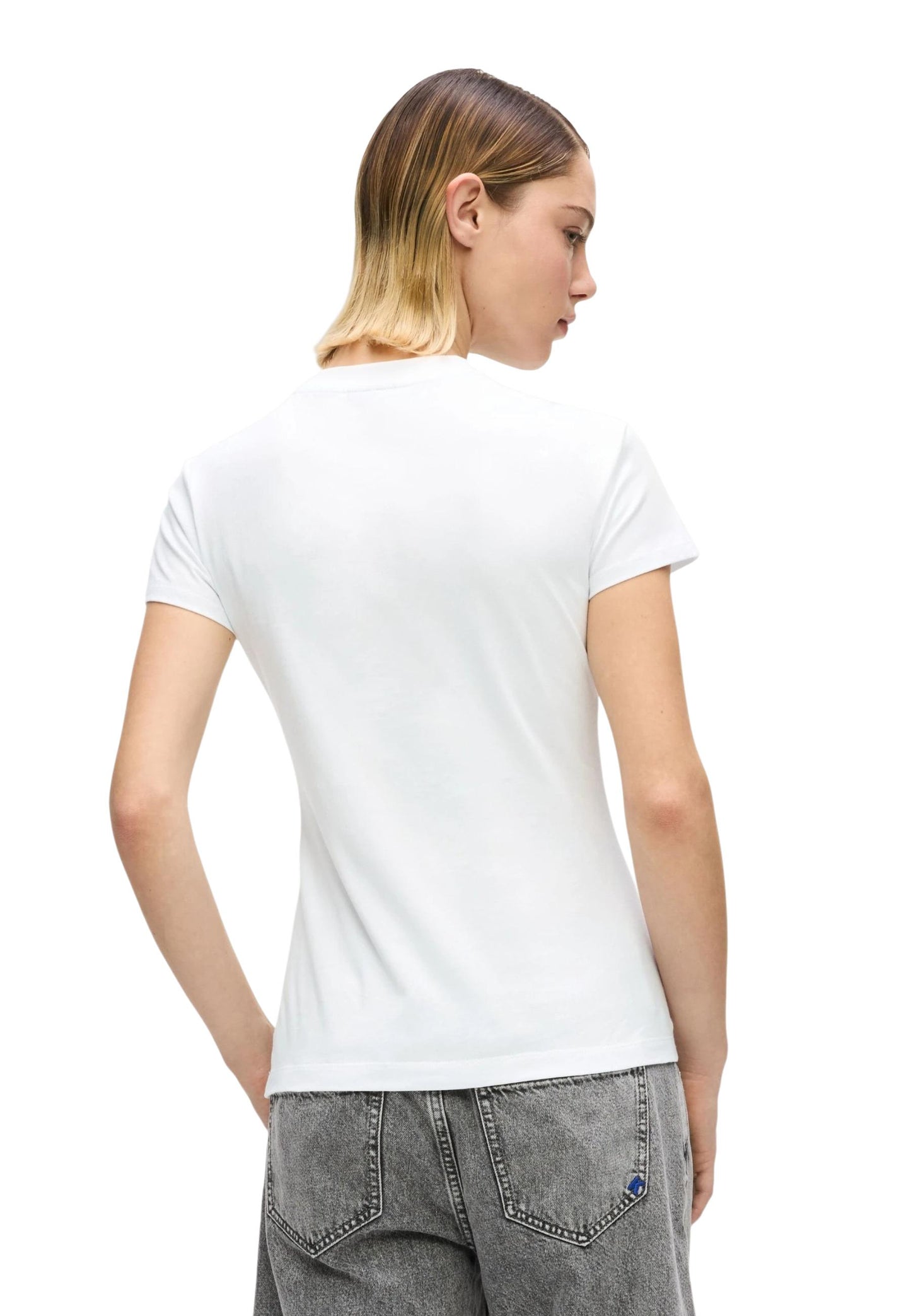 Karl Lagerfeld Jeans T-Shirt Donna Karl Lagerfeld Jeans KLJ Slim Ss K Logo Tee white  white